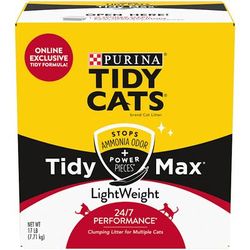 Light Weight Scoopable Tidy Max 24/7 Performance Formula Clumping Multi Cat Litter, 17 lbs.