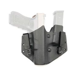 Texas 1836 KYDEX Versus - Appendix Hybrid Holster w/ Magazine Carrier Right Hand Smith & Wesson M&P 380 Shield With No Attachment Black TX-VERSUS-1045