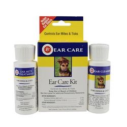 Miracle Care Ear Mite Treatment Kit for Dogs, 2 fl. oz., 2 FZ