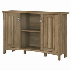 Bush Furniture Salinas Accent Storage Cabinet with Doors in Reclaimed Pine - Bush Furniture SAS147RCP-03