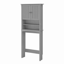 Bush Furniture Salinas Over The Toilet Storage Cabinet in Cape Cod Gray - Bush Furniture SAS268CG-03