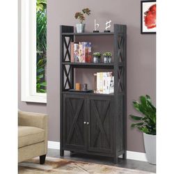 Oxford Bookcase with Cabinet - Convenience Concepts 121050WGY