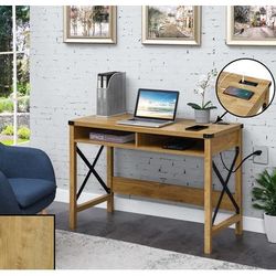 Durango 42 Inch Desk with Charging Station - Convenience Concepts 162436EO