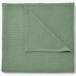 BH Studio Cotton Blanket by BH Studio in Sage (Size FL/QUE)