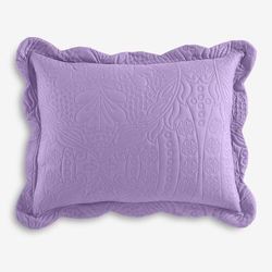 Lily Pinsonic Damask Sham by BrylaneHome in Lilac (Size KING) Pillow
