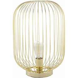 Madoc 17"H x 9"W x 9"D End Table Lamp Translucent/Gold Table Lamp - Boutique Rugs