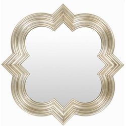 Killester 34"H x 34"W x 4"D Traditional Wall Mirror Champagne/Beige Accent Mirror - Boutique Rugs