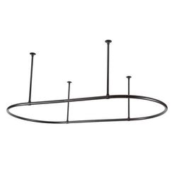 Randolph Morris Clawfoot Tub Oval Shower Enclosure - 30 X 60 Inch RMO30X60-ORB