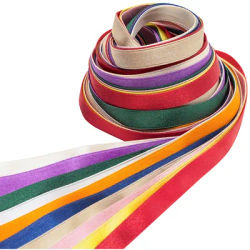 Lot de rubans satin, multicolore, 10 mm, 10x 2 m