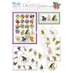 buttinette Grilles de broderie "fruits et légumes"
