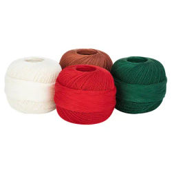 Lot de fil coton Woll Butt Diana, Noël