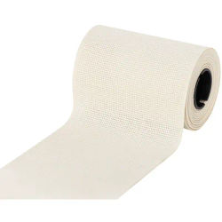 Bande Aïda à broder, écru naturel, largeur : 10 cm, rouleau de 5 m