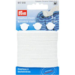 Prym Gold-Zack Ruban élastique boutonnière, largeur : 12 mm, longueur : 3 m