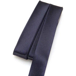 buttinette Biais en satin, bleu marine, largeur : 2 cm, longueur : 5 m