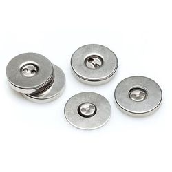 buttinette Fermoirs magnétiques, à coudre, dim. : 19 mm Ø, 4 pièces