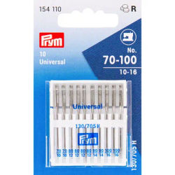 Prym Aiguilles pour machine à coudre "universel", grosseur : 70 - 100, contenu : 10 pièces