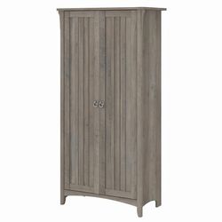 Bush Furniture Salinas Tall Storage Cabinet with Doors in Driftwood Gray - Bush Furniture SAS332DG-03