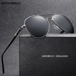 Lunettes de soleil de luxe pour hommes, lunettes de soleil de conduite pour hommes et femmes, lunettes de soleil de marque pour homme, lunettes de soleil vintage noires de style aviateur