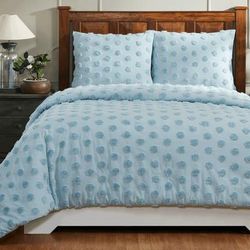 Athenia Comforter Set Collection by Better Trends in Blue (Size TWIN)