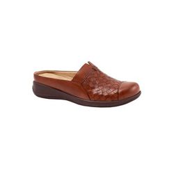 Wide Width Women's San Marcos Tooling Clog by SoftWalk in Rust (Size 6 W)