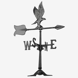 Eagle Accent Weathervane by Whitehall Products in Black