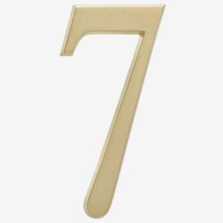 4" Numbers by Whitehall Products in 7 Gold