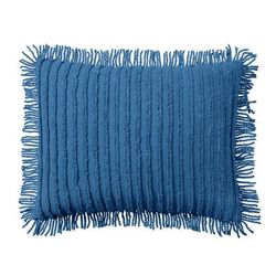 Chenille 100% Cotton Sham by BrylaneHome in Antique Blue (Size STAND) Pillow