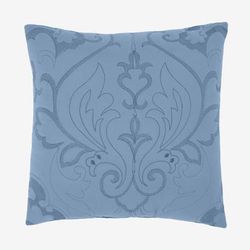 Amelia Square Pillow by BrylaneHome in Ashley Blue