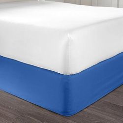 BH Studio Microfiber Bedskirt by BH Studio in Ocean Blue (Size QUEEN)