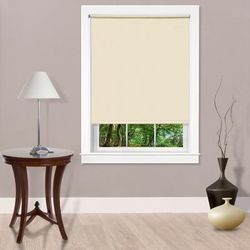 Wide Width Cords Free Tear Down Room Darkening Window Shade by Achim Home Décor in Ivory (Size 37" W 72" L)