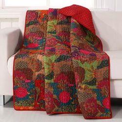Jewel Quilted Throw Blanket by Greenland Home Fashions in Multi (Size 50" X 60")