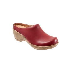 Women's Madison Clog by SoftWalk in Dark Red (Size 9 1/2 M)