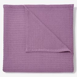 BH Studio Extra Large Cotton Blanket by BH Studio in Dusty Lavender (Size FL/QUE)