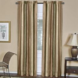Wide Width Ombre Window Curtain Panel by Achim Home Décor in Earth (Size 50" W 84" L)