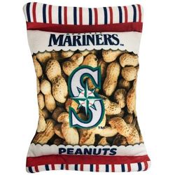 Seattle Mariners Peanut Bag Dog Toy, Medium, Multi-Color