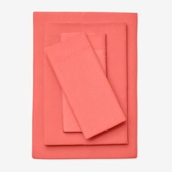BH Studio Extra-Deep Sheet Set by BH Studio in Coral (Size QUEEN)