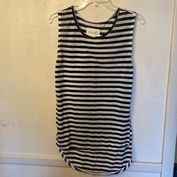 Free People Tops | Free People Striped Tank Tunic | Color: Black/White | Size: M