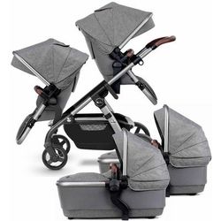 Silver Cross 2021 Wave Twin Stroller - Zinc