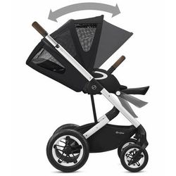 Cybex Talos S Lux All-Terrain Stroller + Cot S Bassinet Bundle - Deep Black