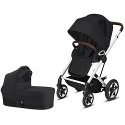 Cybex Talos S Lux All-Terrain Stroller + Cot S Bassinet Bundle - Deep Black