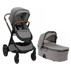 Nuna DEMI Grow Stroller + Bassinet Bundle - Frost