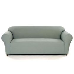 Waffle Stretch Slipcover by Classic Slipcovers in Gray (Size LOVESEAT)