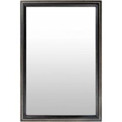 Bascaron 38"H x 26"W x 1"D Modern Wall Mirror Gray Accent Mirror - Boutique Rugs