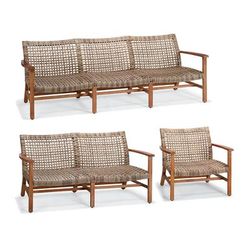 Isola Tailored Furniture Covers - Seating, 3 pc. Loveseat Set, Gray - Frontgate