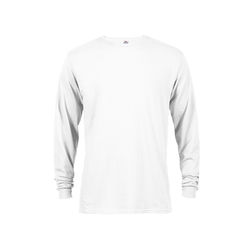 Delta 61748 Pro Weight Adult 5.2 oz. Long Sleeve Top in White size Medium | Cotton