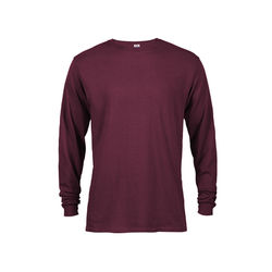 Delta 61748 Pro Weight Adult 5.2 oz. Long Sleeve Top in Maroon size Small | Cotton