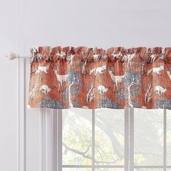 Menagerie Saffron Window Valance by Barefoot Bungalow in Saffron
