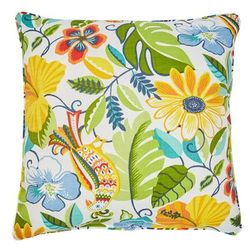 BH Outdoor Performance 20" Square Throw Pillow by BrylaneHome in Carolina Outdoor Patio Accent Pillow Cushion