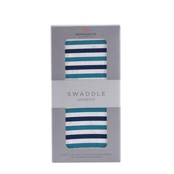 Blue and White Stripe Swaddle - Newcastle Classics 2019