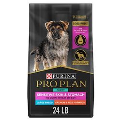 Sensitive Skin & Stomach, Salmon & Rice Formula Large Breed Dry Puppy Food, 24 lbs.